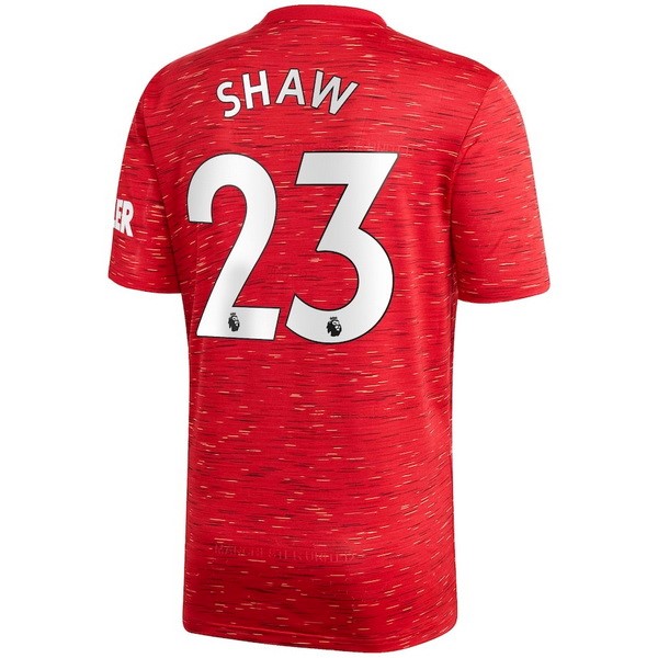 Maglia Manchester United NO.23 Shaw 1ª 2020-2021 Rosso